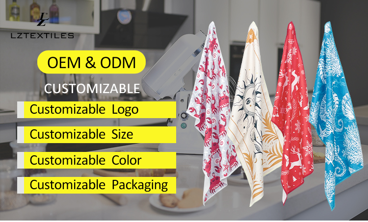 Custom-Designed Microfiber Kitchen Tea Towels (1) Custom-Designed Microfiber Kitchen Tea Towels (1)