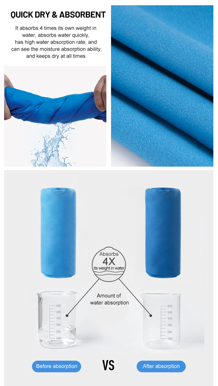 Two-Sided Plush Solid Color Sport Towel Two-Sided Plush Solid Color Sport Towel