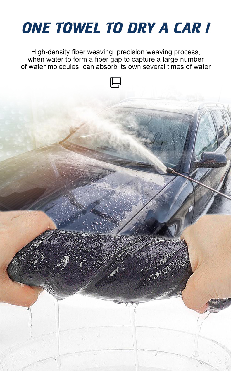 Highly Absorbent Microfiber Car Wash Towel (6) Highly Absorbent Microfiber Car Wash Towel (6)