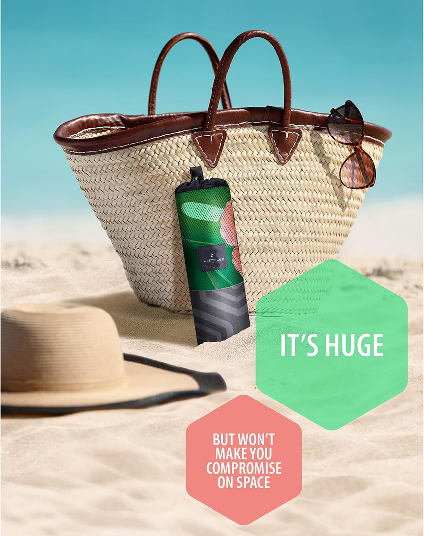 Green Leaf Beach Towel-IT'S HUGE Green Leaf Beach Towel-IT'S HUGE