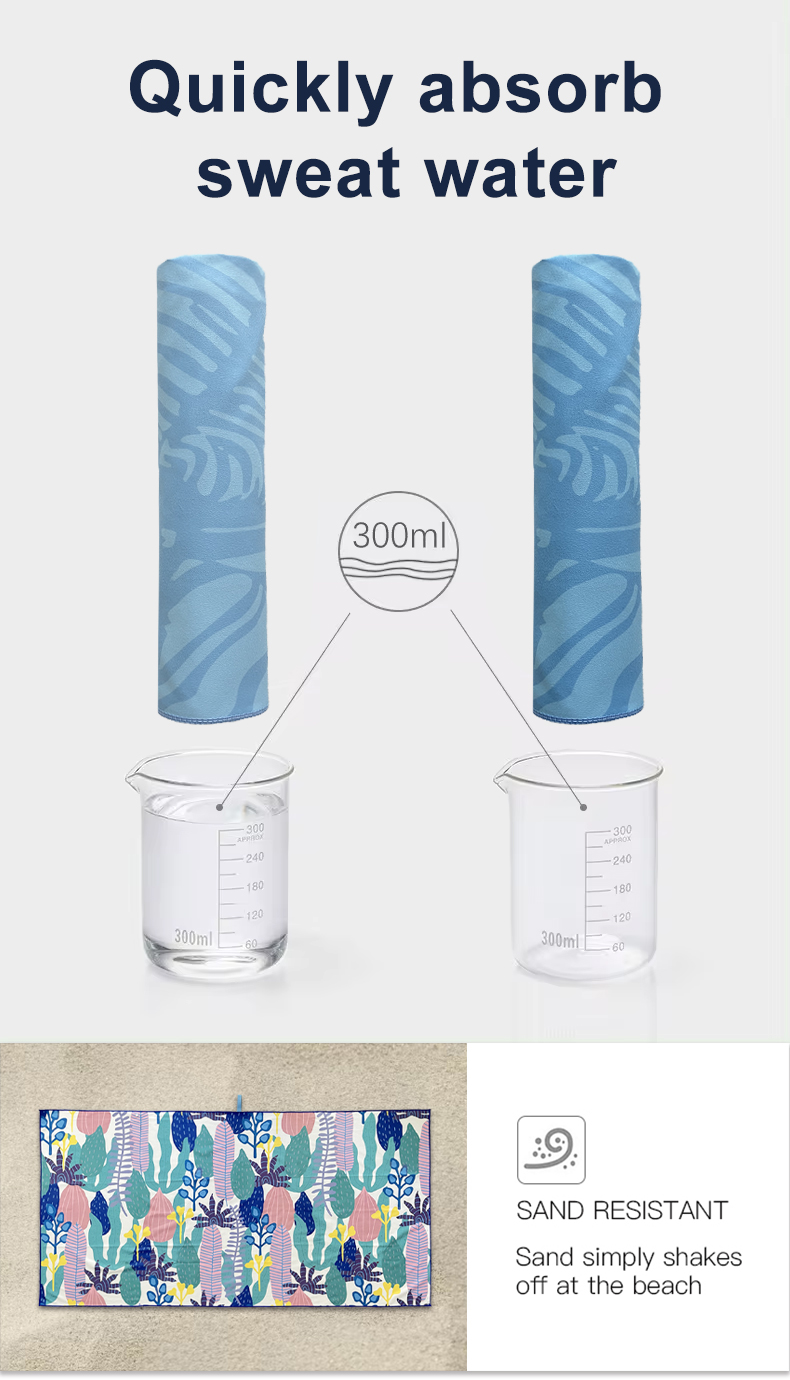 Microfiber Recycled Polyester Antimicrobial Beach Towel Microfiber Recycled Polyester Antimicrobial Beach Towel