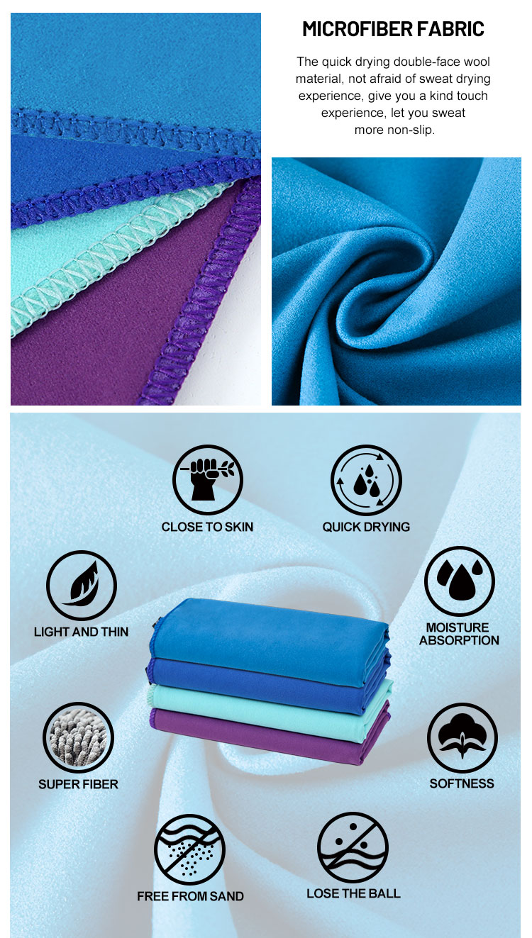Two-Sided Plush Solid Color Sport Towel Two-Sided Plush Solid Color Sport Towel