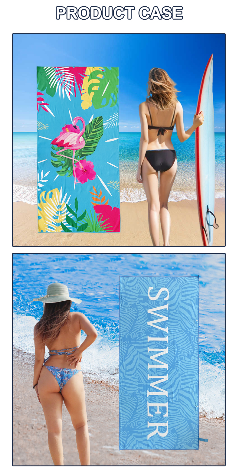 Microfiber Recycled Polyester Antimicrobial Beach Towel Microfiber Recycled Polyester Antimicrobial Beach Towel
