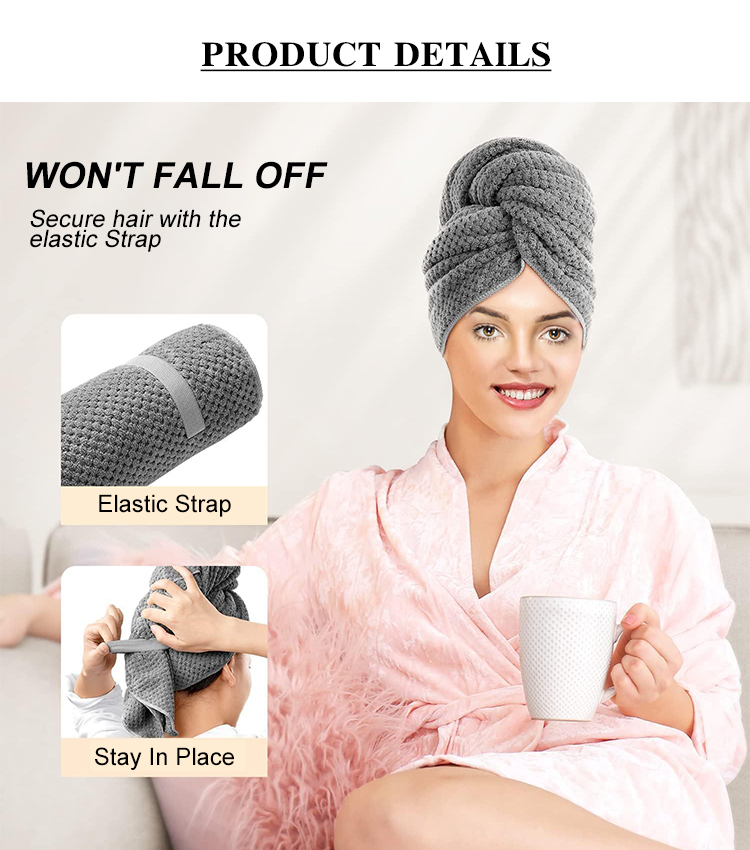 Large Pineapple Hair Towel (3) Large Pineapple Hair Towel (3)