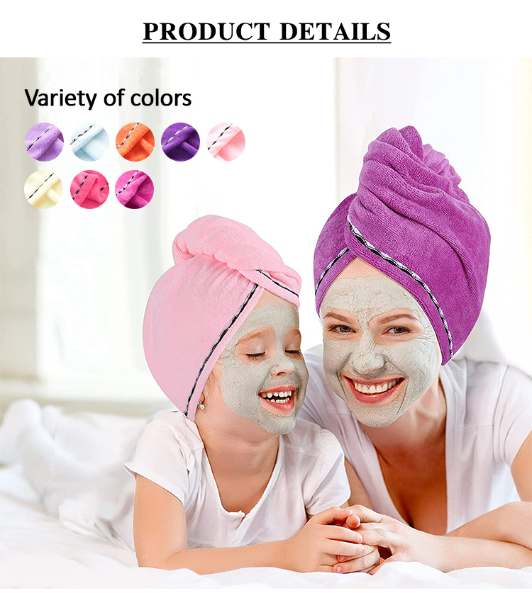 Rose Pink Microfiber Thick Hair Towel (3) Rose Pink Microfiber Thick Hair Towel (3)