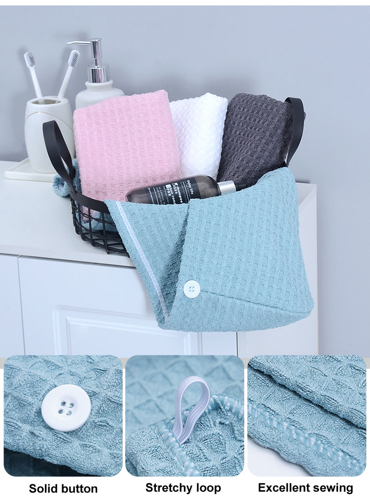 Waffle Thick Hair Towel (3) Waffle Thick Hair Towel (3)