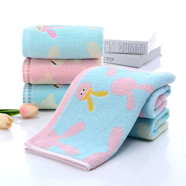 High-Quality Embroidered Rabbit Ear Towel Set
