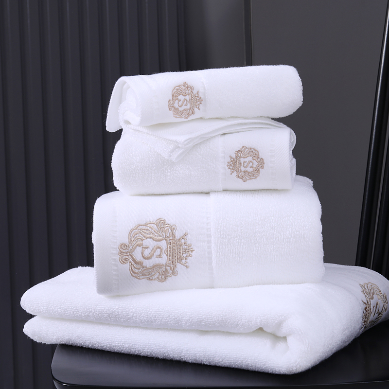 Hotel Luxury Embroidered Towel Set