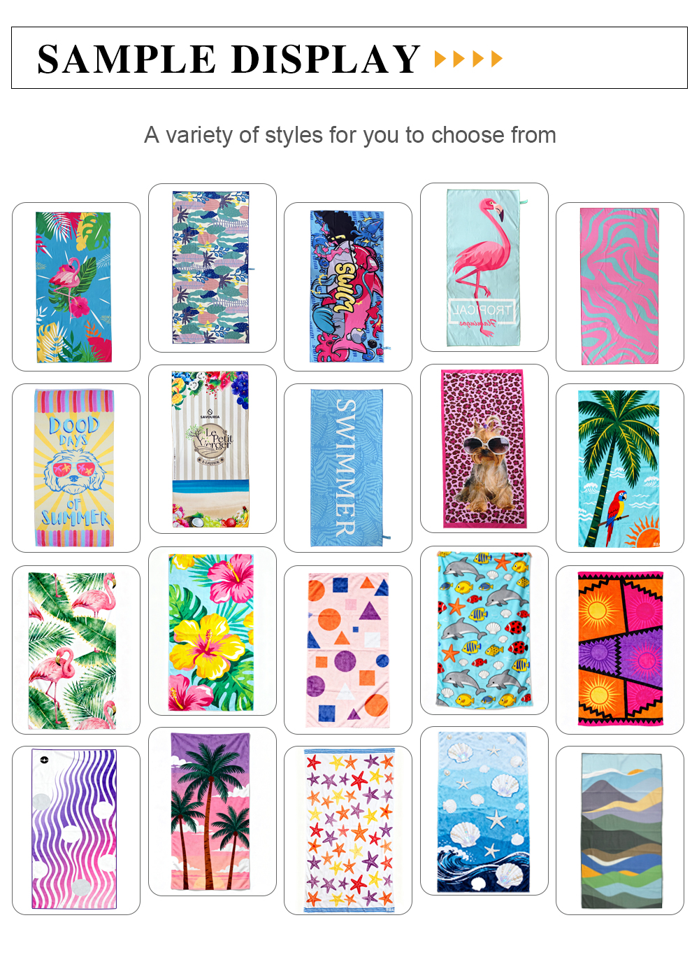Double Side Print Quick Dry Microfiber Beach Towel Summer Sand Free Beach Towel with logo