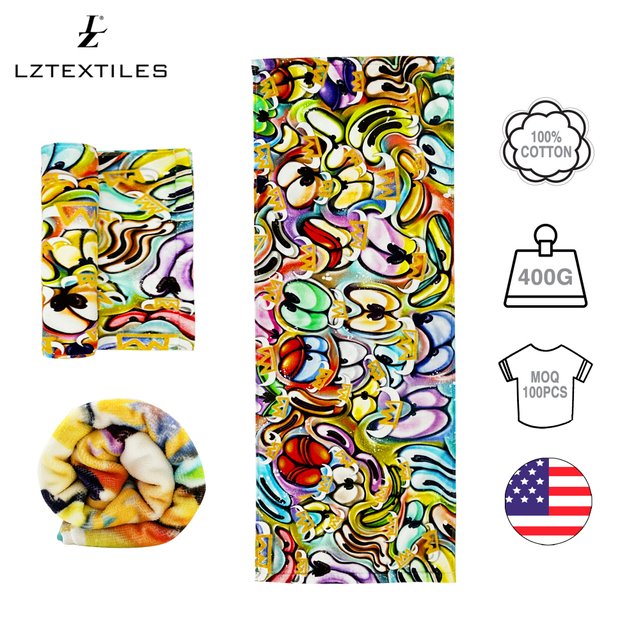 Pure Cotton Digitally Printed Beach Towel