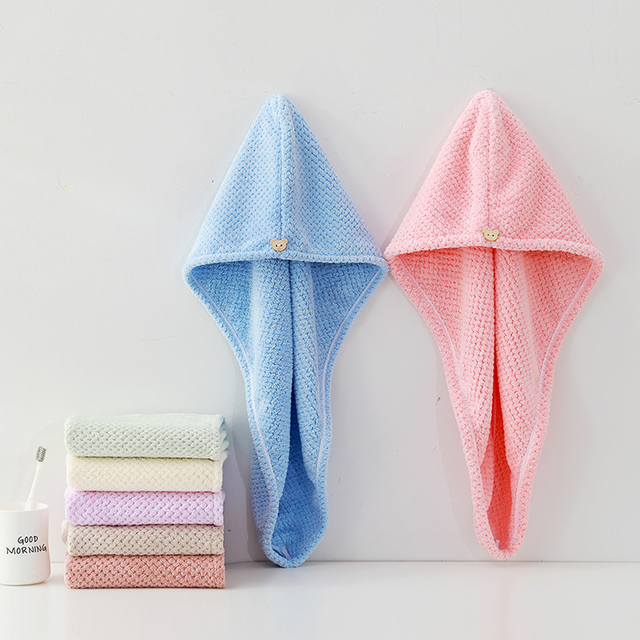 Pink Thick Pineapple Hair Towel