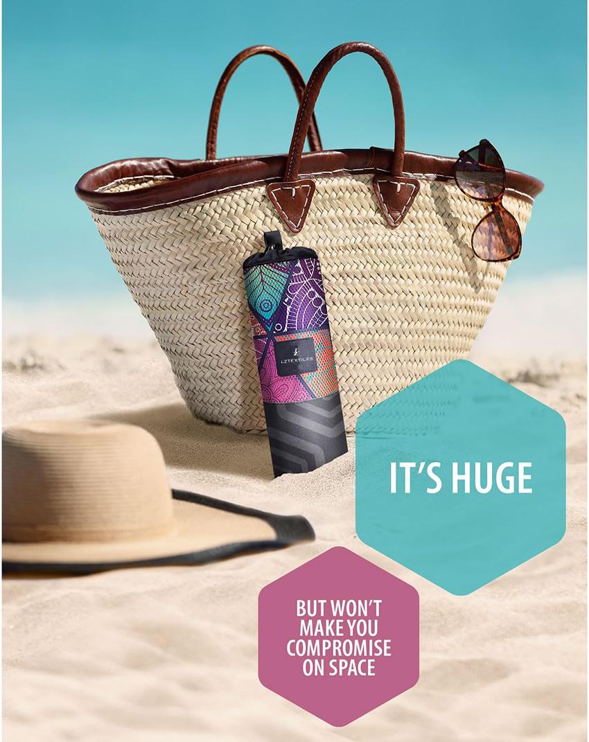 Diamond-shaped color combination Beach Towel-IT'S HUGE