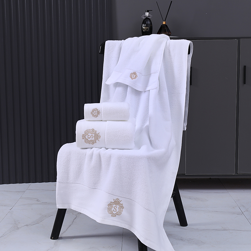 Hotel Luxury Embroidered Towel Set