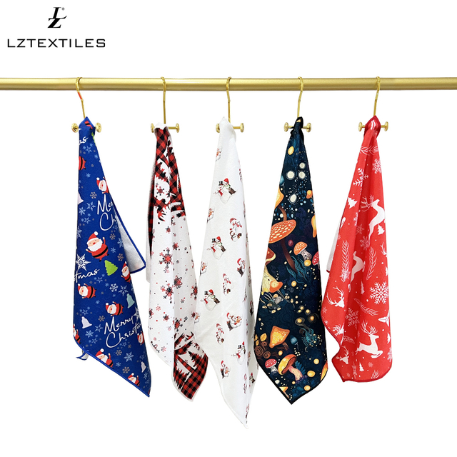 Christmas Series Microfiber Kitchen Tea Towels