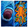 Ocean-themed Design Microfiber Beach Towel