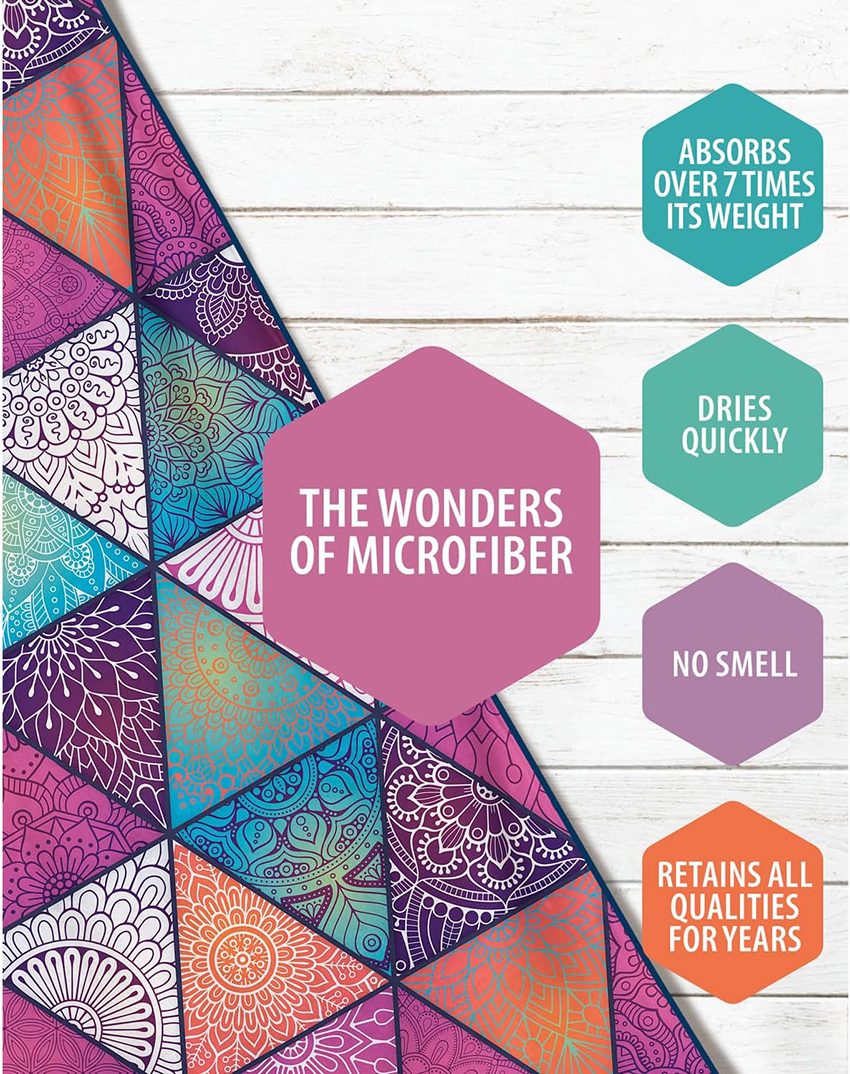 Diamond-shaped color combination Beach Towel-THE WONDERSOF MICROFIBER