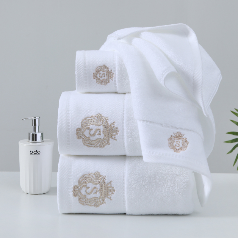 Hotel Luxury Embroidered Towel Set