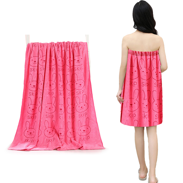 Rabbit Print High Quality Microfiber Bath Towel