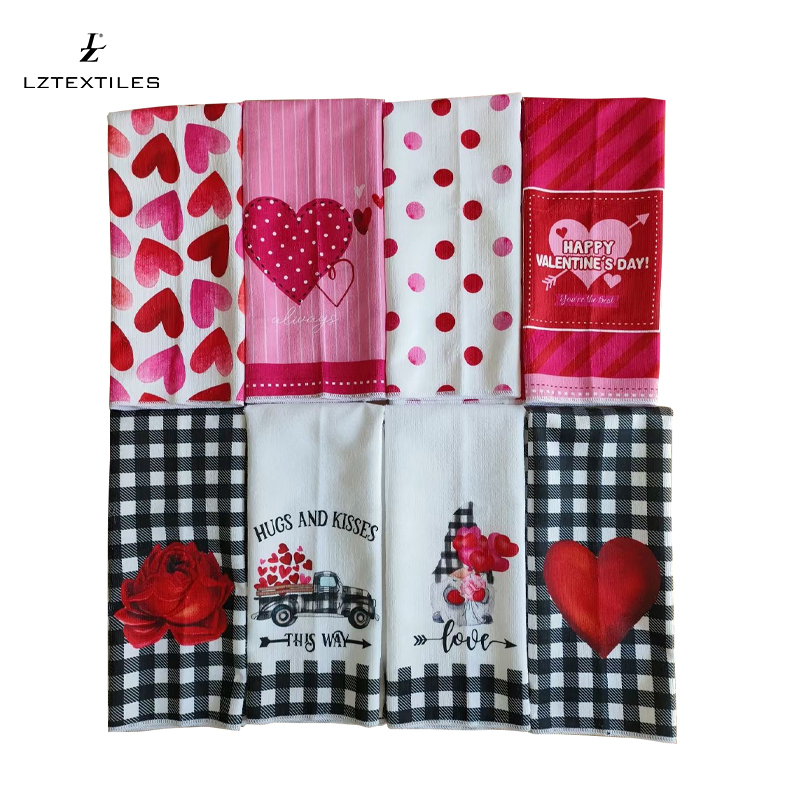 Custom Design Microfiber Kitchen Tea Towels 