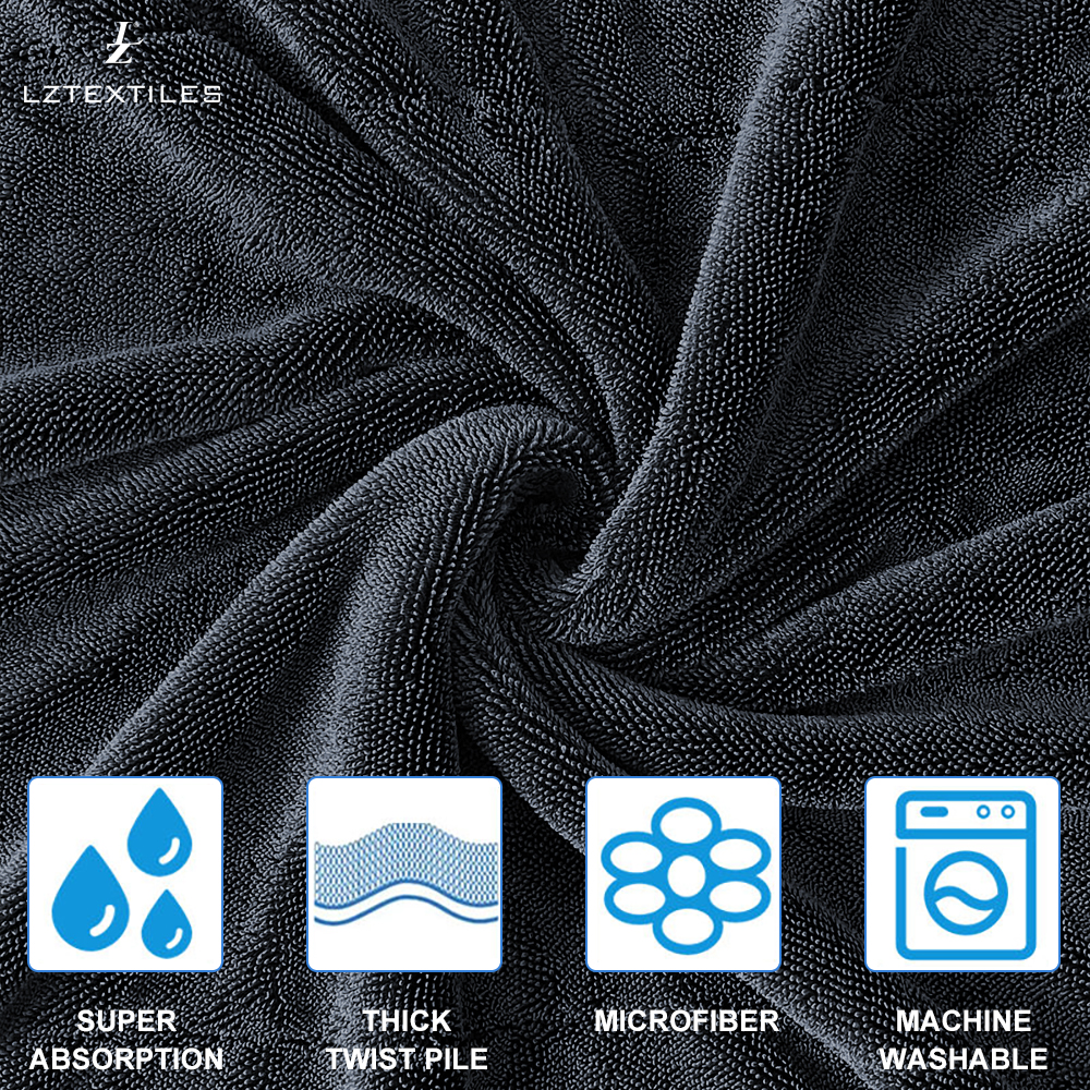 Highly Absorbent Microfiber Car Wash Towel