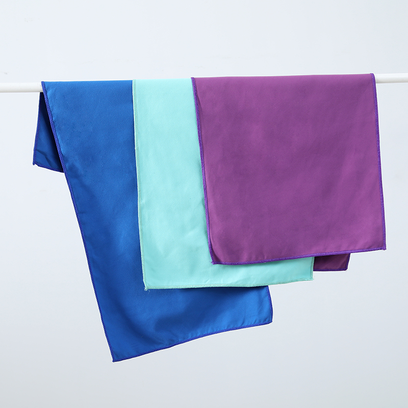 Double-Sided Fleece Solid Color Sports Towel