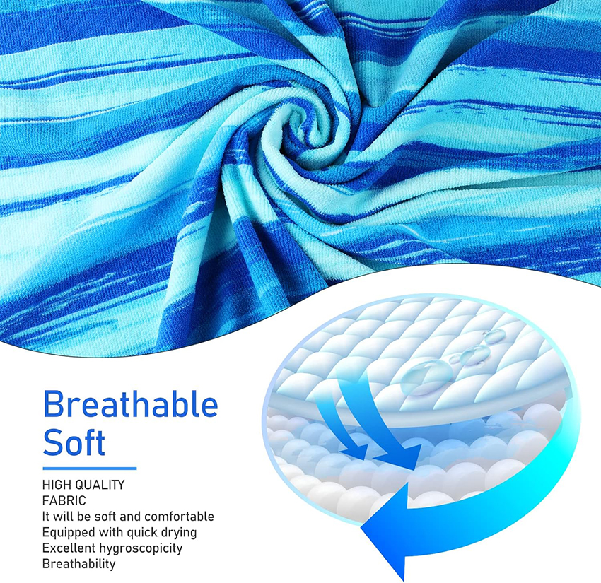 Blue striped OEM Beach Towel (6)