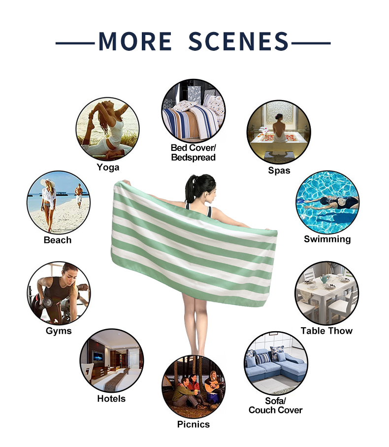 Ocean-themed Design Microfiber Beach Towel -MORE USAGES