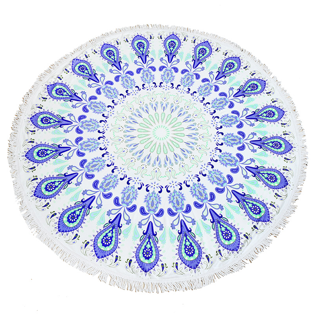 Blue Pattern Beach Towel
