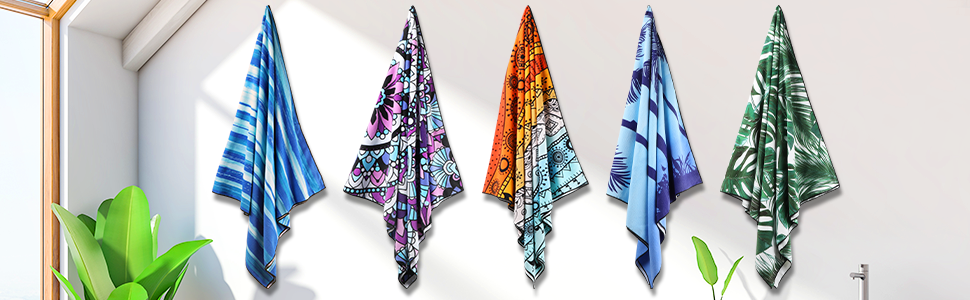 New Products Eco- Friendly Sublimation Print Beach Pool Bath Towel