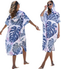 Terry Hooded Beach Poncho Robe for Adults