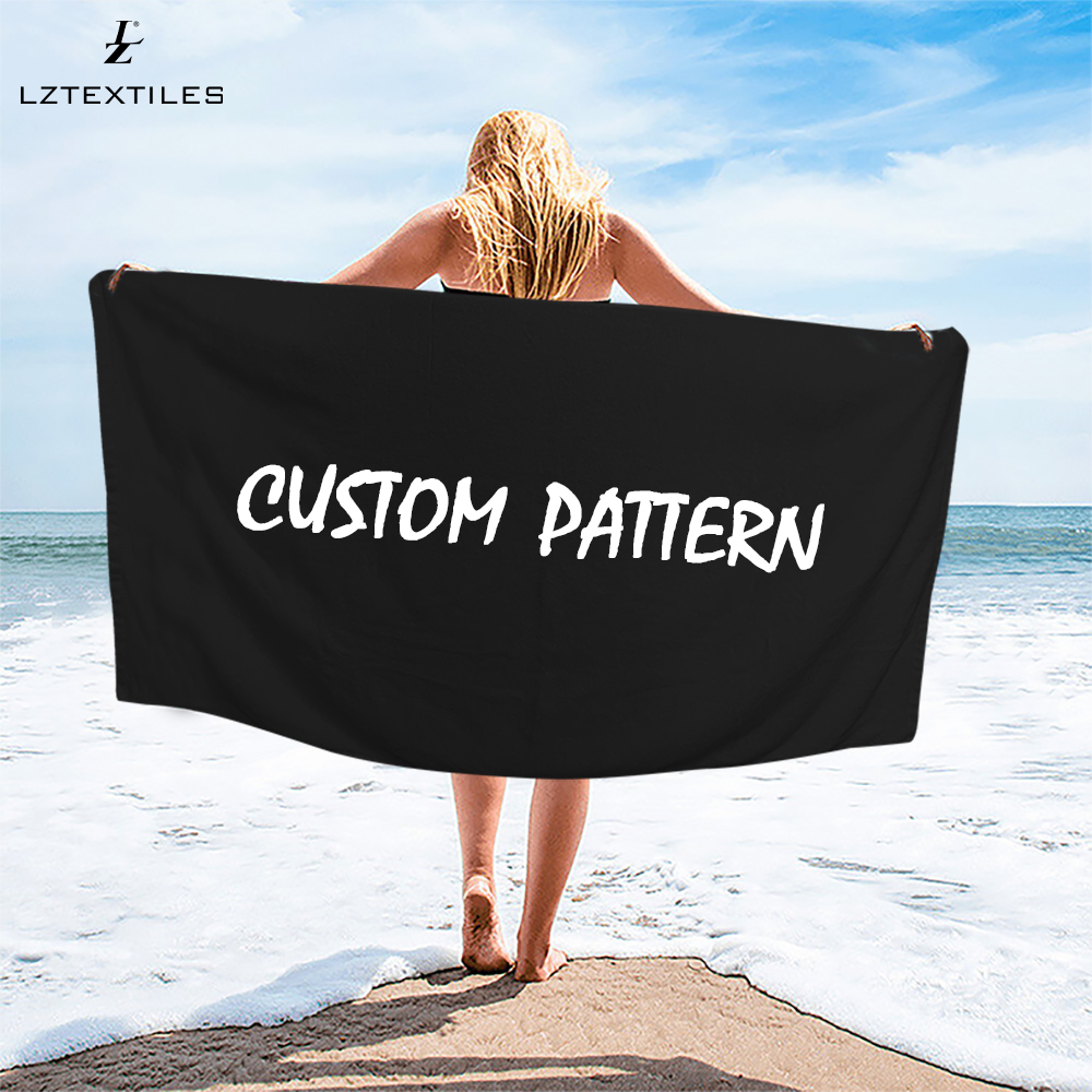 summer sand free beach towel with logo