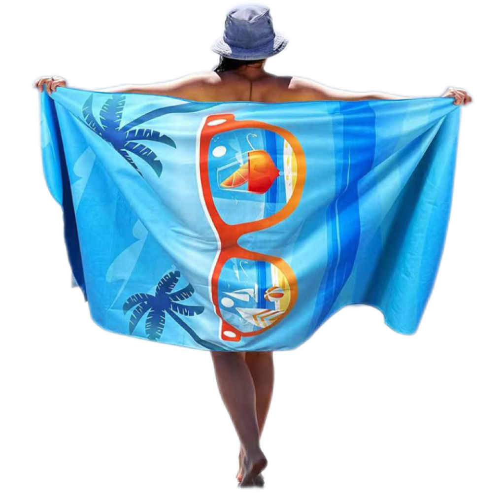 Microfiber Recycled Polyester Antimicrobial Beach Towel