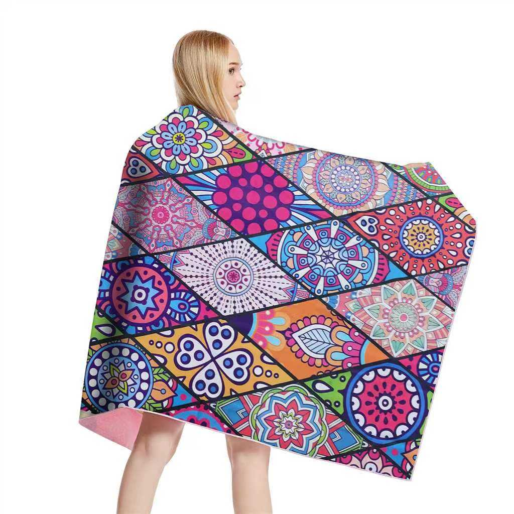 Microfiber Recycled Polyester Antimicrobial Beach Towel