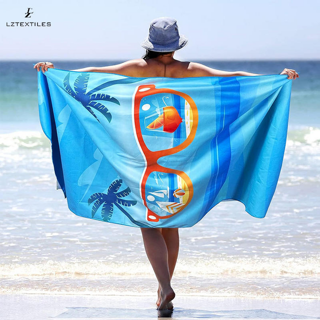 Design Double Side Print Quick Dry Microfiber Beach Towel