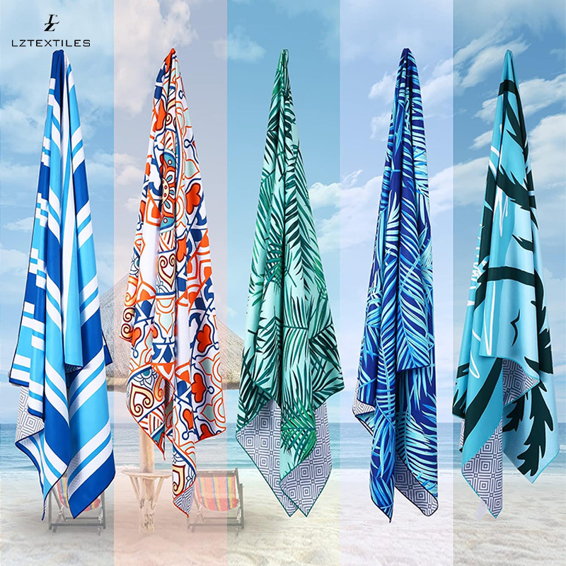 Ocean-themed Design Microfiber Beach Towel
