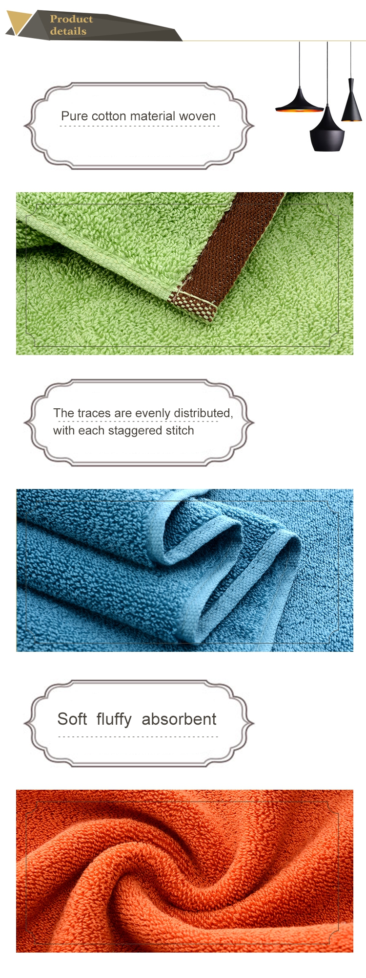 High-Quality Minimalist Striped Towel Set (6)