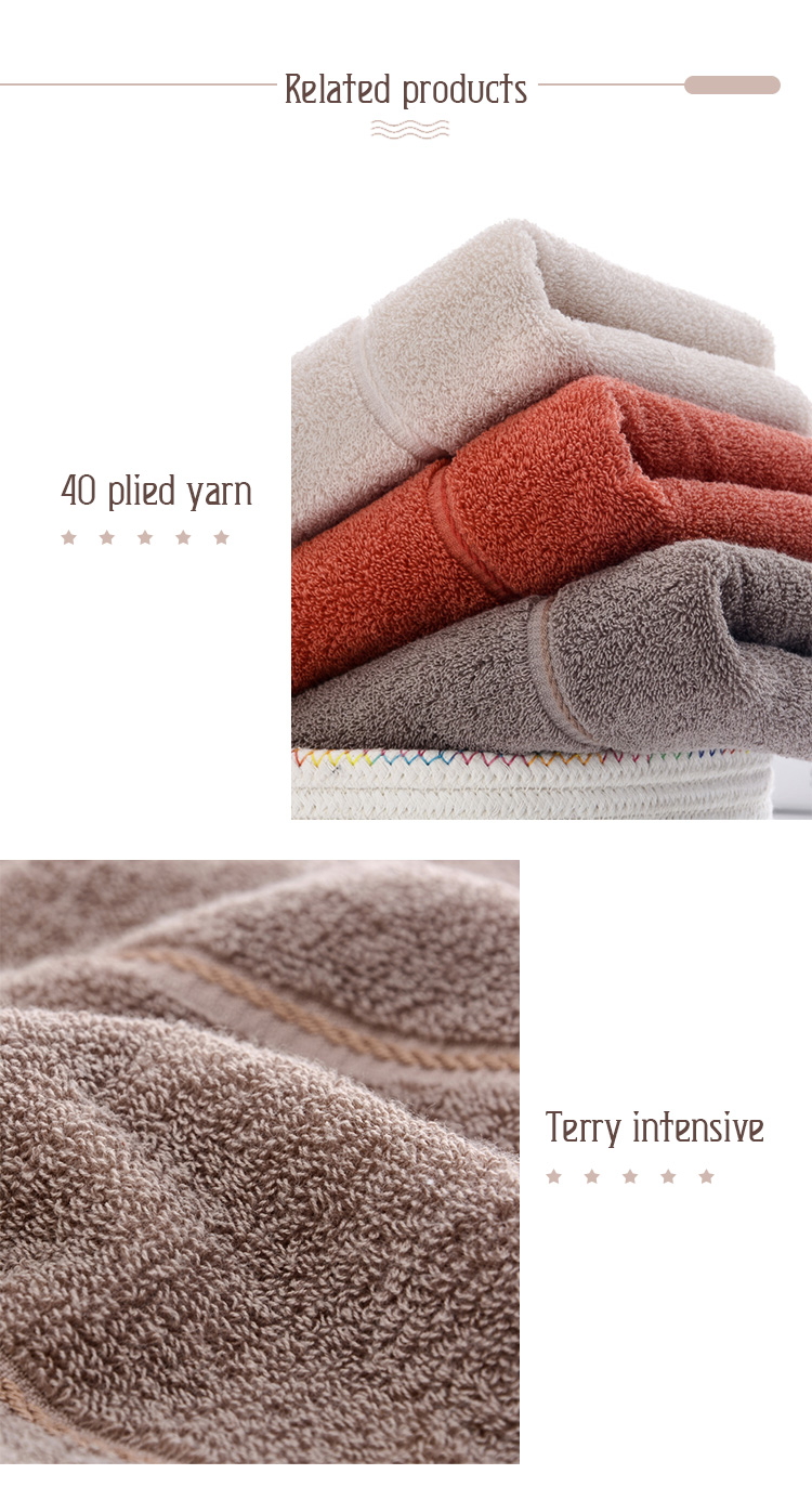 High-Quality Combed Cotton Towel Set (7)