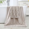 Love Jacquard Coral Fleece Towel Set