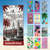 Super Absorbent Quick-Dry Lightweight Custom Printed Microfiber Beach Towel